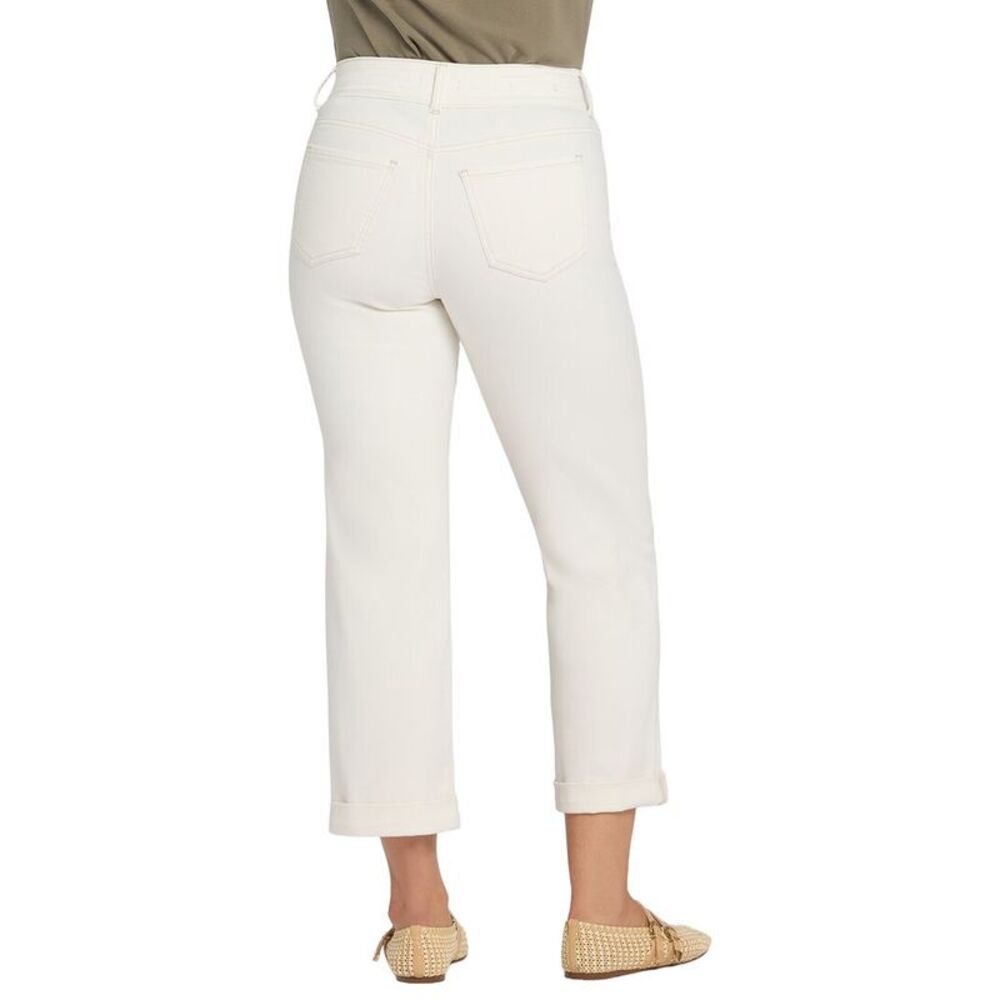 Nydj Womens Bailey Vintage White Straight Leg Jean - Picture 2 of 3